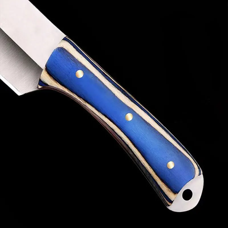 1pc Stainless Steel Kitchen Knife，Portable  Fruit Pocket Knife Scabbard，Kitchen Cutting Meat Knife，Suitable for Home and BBQ