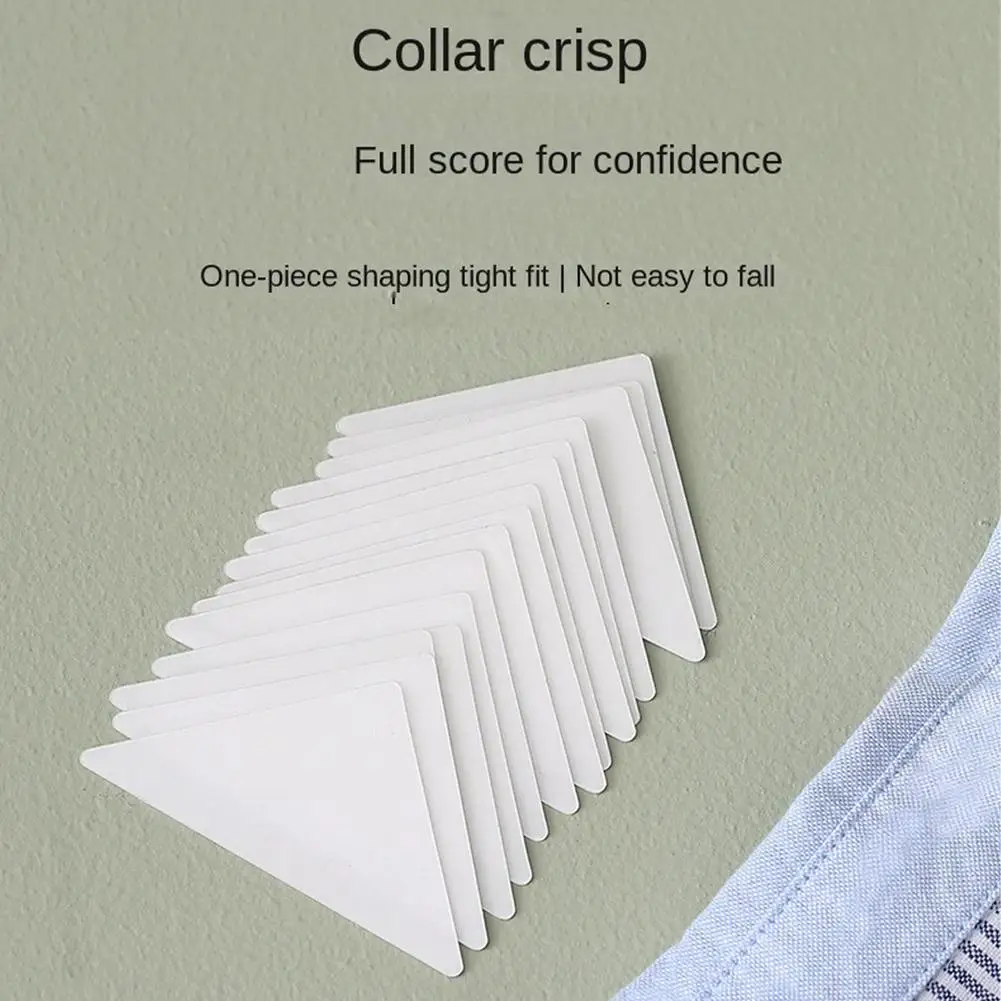 PVC Adhesive Collar Patch para Vestuário, Etiqueta do colar da camisa, Não Inclina Em Forma De Artefato, 30pcs