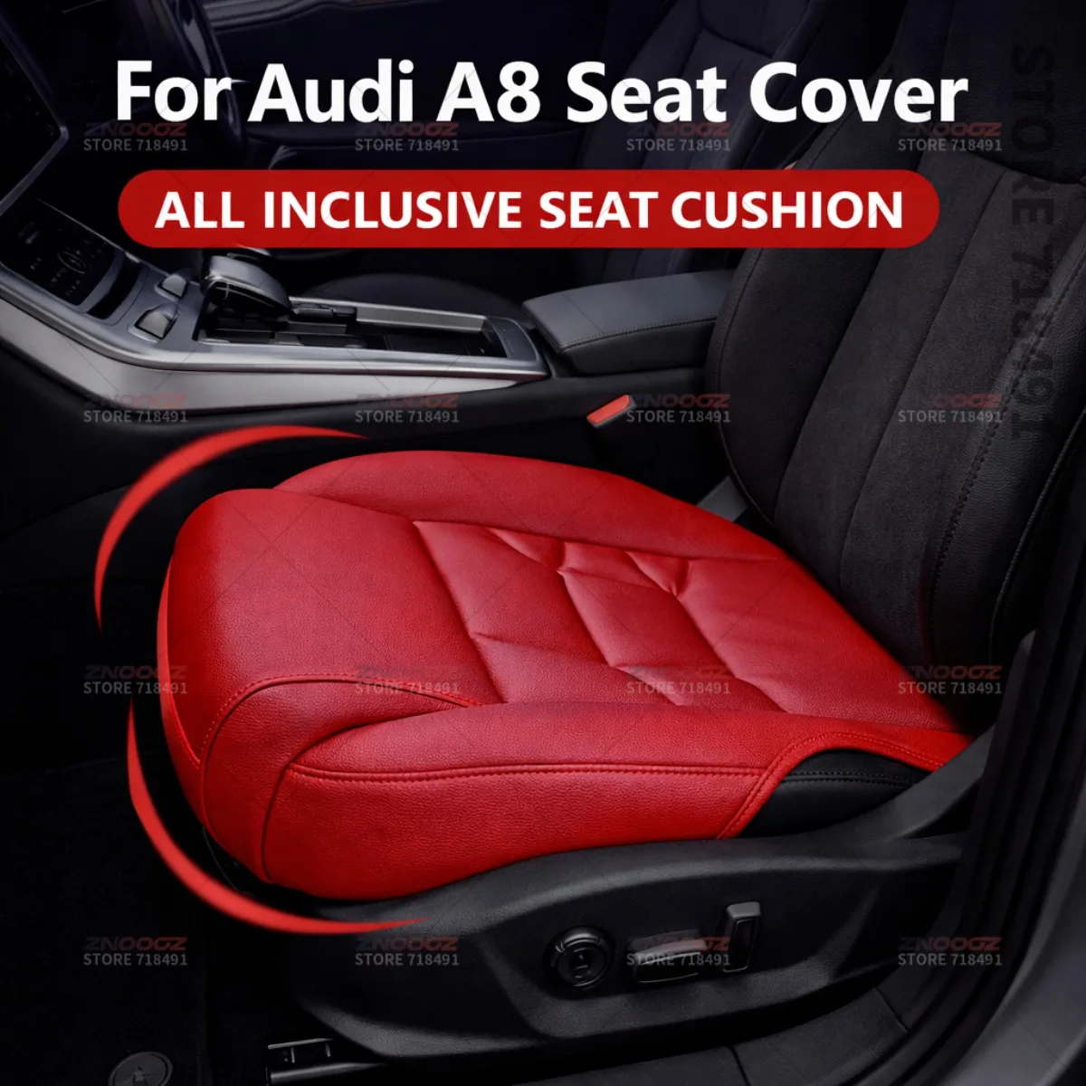 

Подушка-удлинитель для поддержки ног в сиденье автомобиля Audi A8, чехол на сиденье из пены с эффектом памяти, аксессуары для интерьера