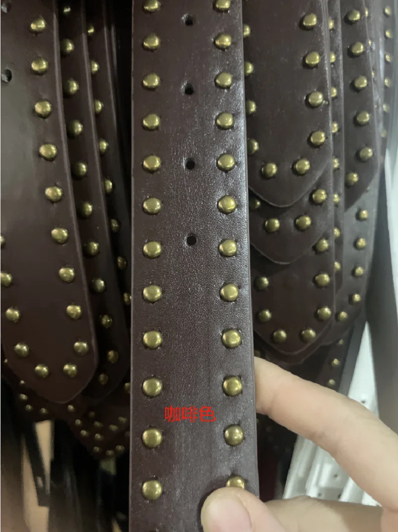 

Модный джинсовый ремень с пряжкой, универсальный дизайн, в стиле вестерн, ковбойский пояс, широкий ремень с заклепками, украшения в стиле панк