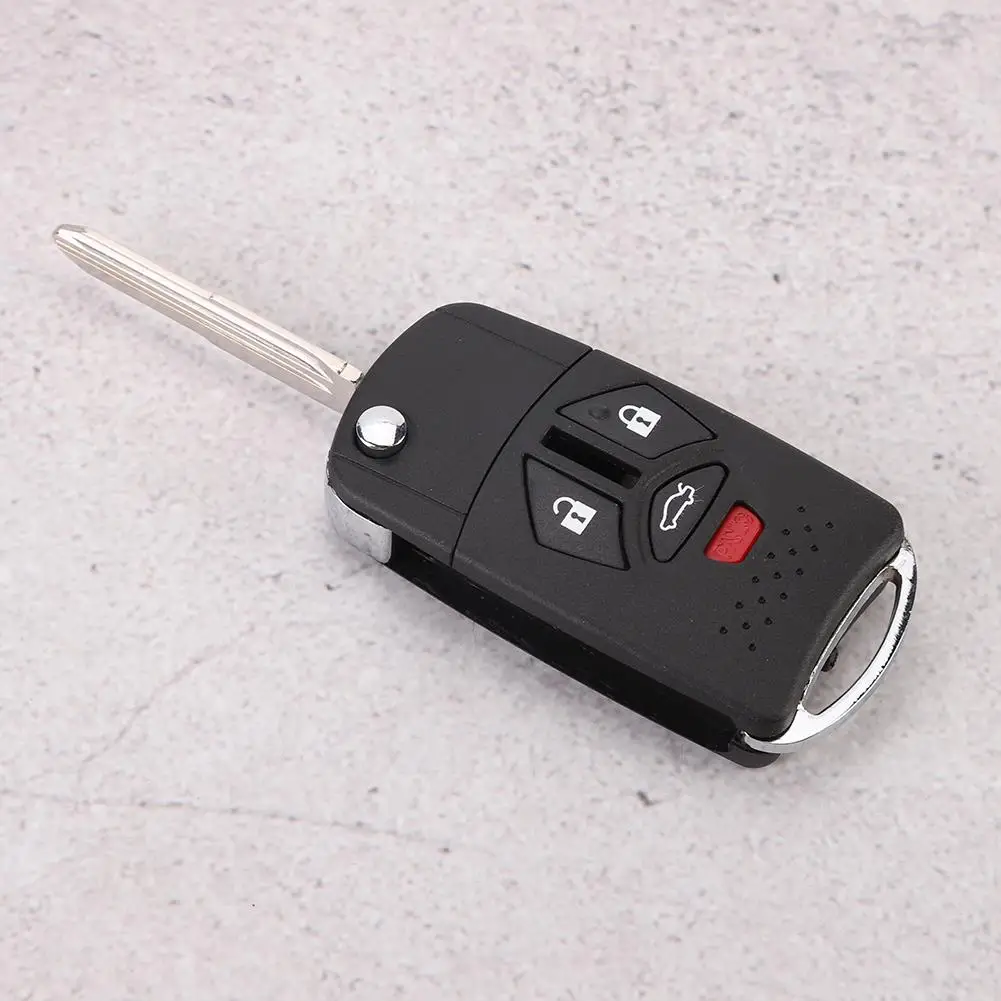 زر مفتاح التحكم 3 + 1 زر للطي عن بعد الوجه شل مفتاح فوب لغطاء حالة صالح لميتسوبيشي 2007-2010 السيارات