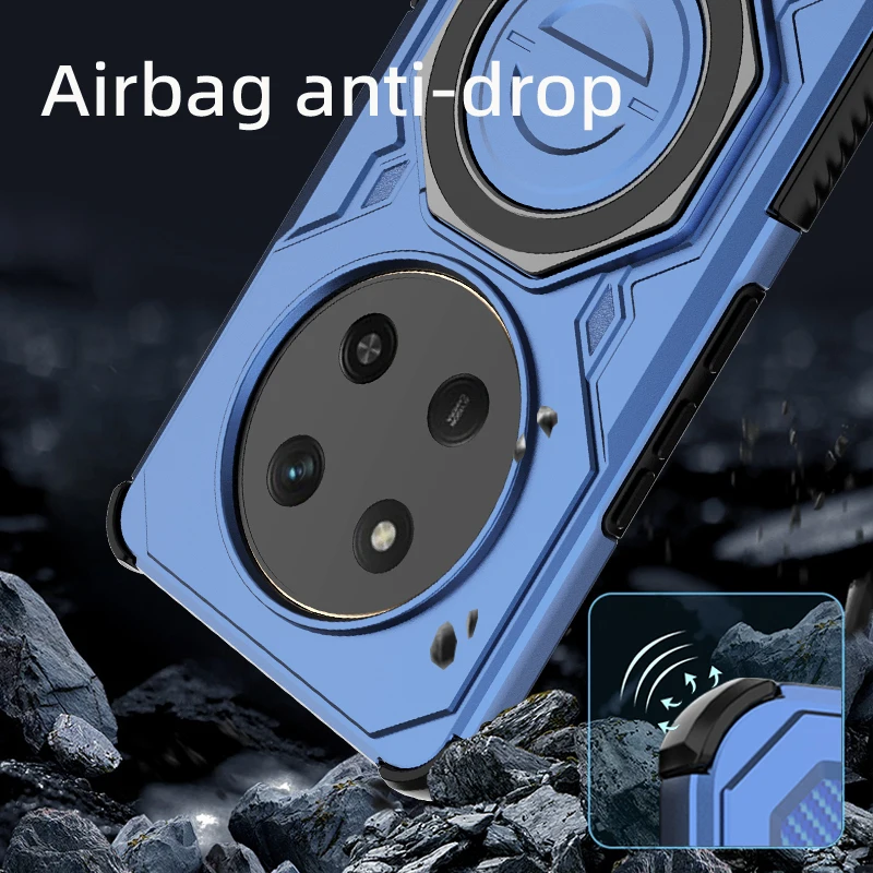 حافظة لهاتف هواوي هونور ماجيك 7 لايت 5G شحن لاسلكي مغناطيسي حافظة لهاتف هواوي هونور X9C غطاء فاخر ذكي هونور X9C X9 C Funda