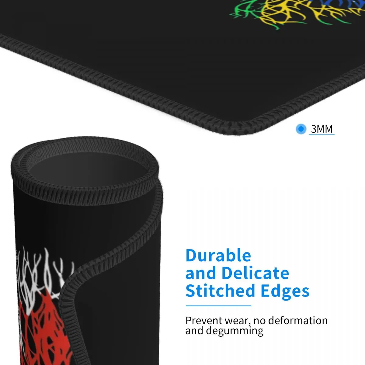 Canada Brazil Flag Tree Mouse Pad Computer Keyboard Mouse Mat Gamer Laptop Desk Mat Office Accessories Table Mats