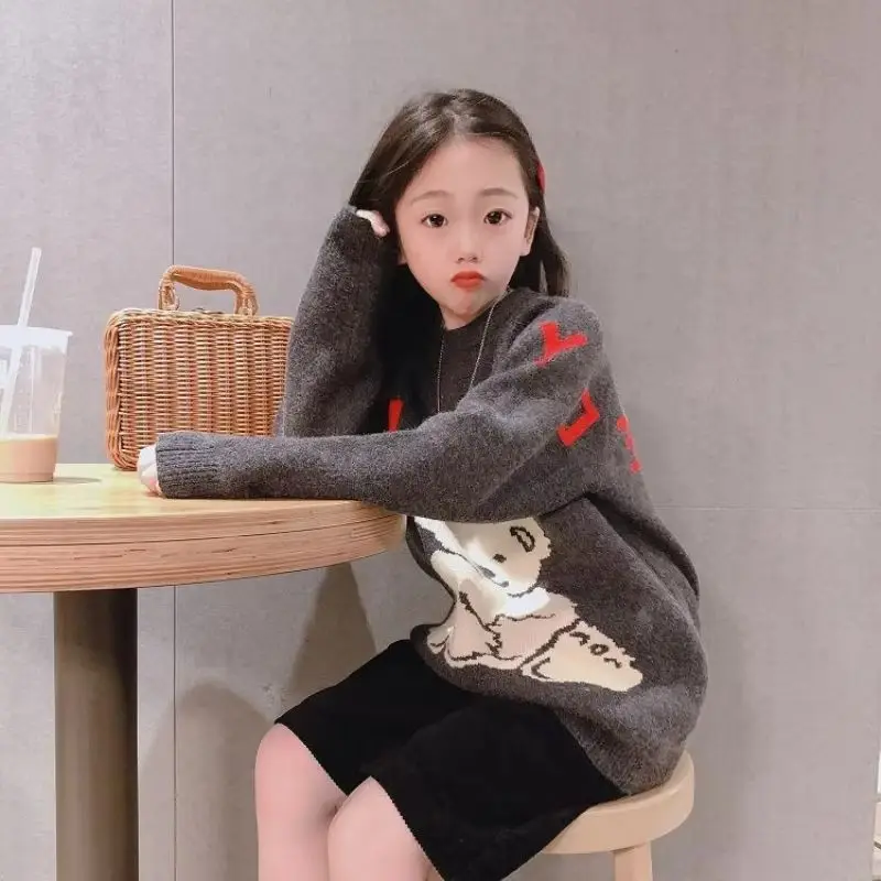 Autumn New Baby Girls Clothes Baby Sweater Toddler Knit Sweater Newborn Knitwear Long Sleeve Cotton Baby Pullover Tops 2 12 Year