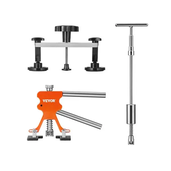 VEVOR 69 PCS Dent Repair Kit, Auto Car Body Paintless Dent Removal Tool Kit, Golden Lifter, Bridge Puller, Slide Hammer Tool Kit
