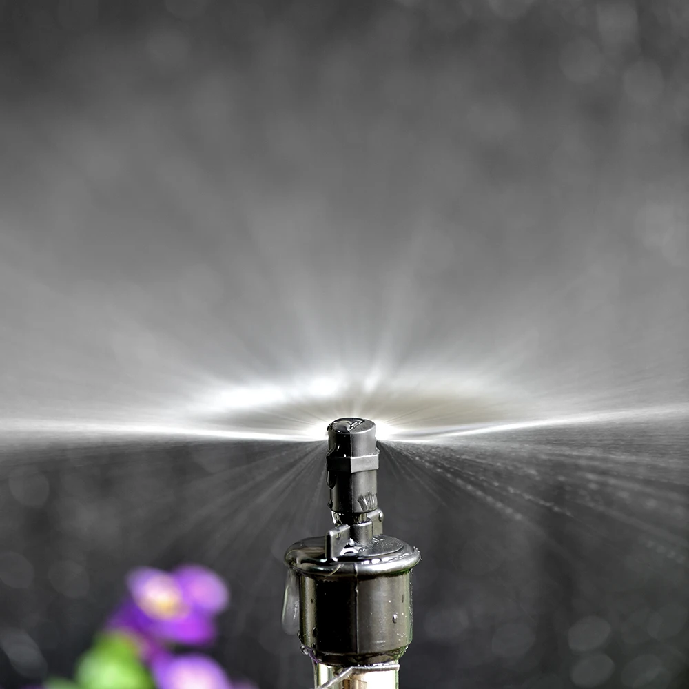 180-Degrees Refraction Mist Nozzle, Misting Sprinkler Barbed Thread Connector,  For Garden Fruit tree watering sprinkler 20Pcs