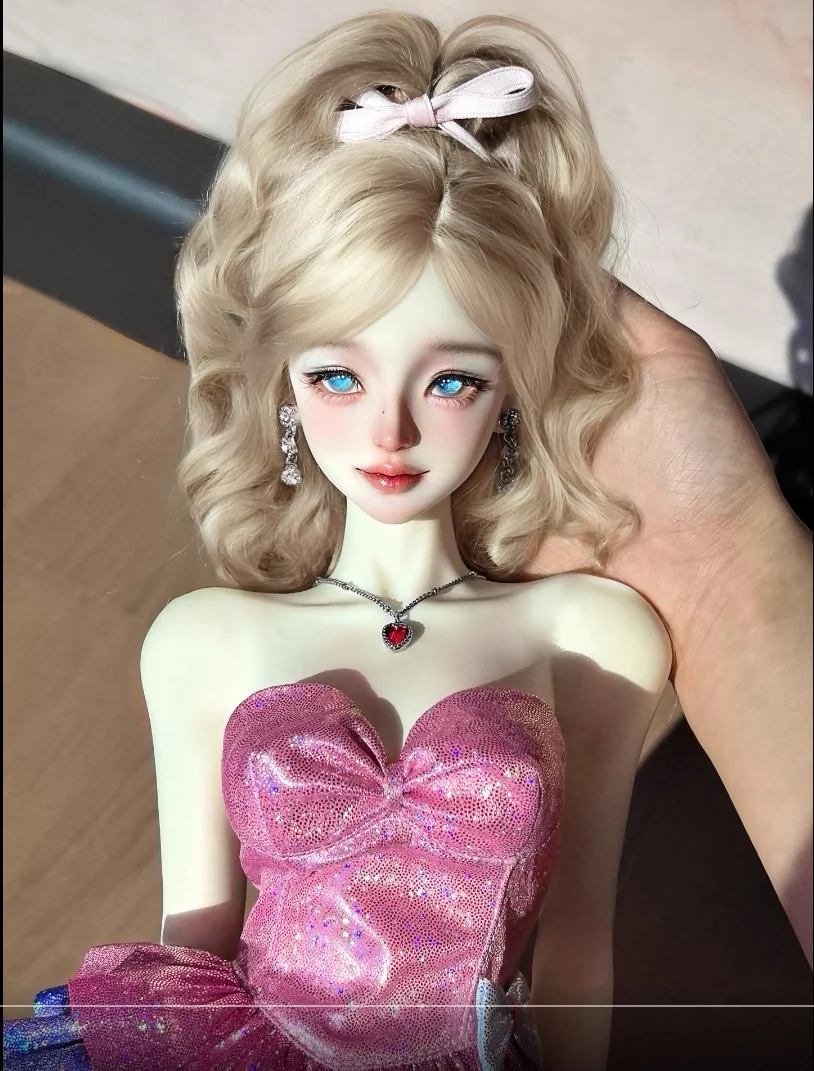 

Кукла BJD 1/3 Xiaoshu: Красивая женская кукла с макияжем, высококачественная полимерная игрушка, подарок, кукла-ангел, шарнирная кукла в наборе.