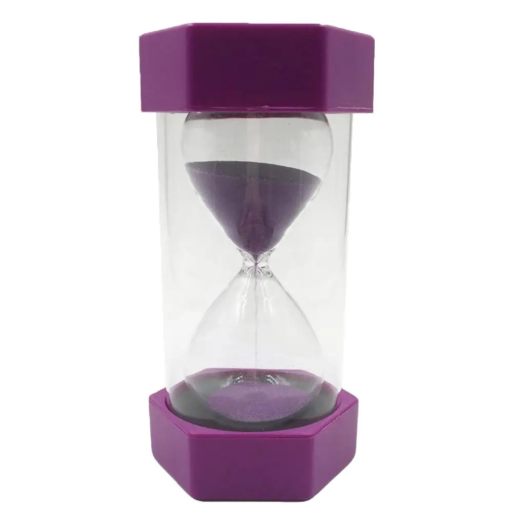 Short timer kitchen glass timer hourglass timer, 16 x 8.2 cm