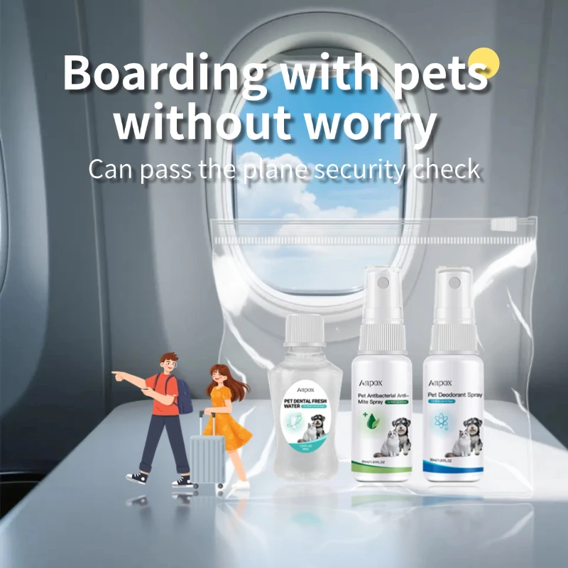 مجموعة العناية بالحيوانات الأليفة Anpox 3 في 1: تنظيف الأسنان، التحكم المضاد للبكتيريا والعث - حجم السفر، للقطط والكلاب #2