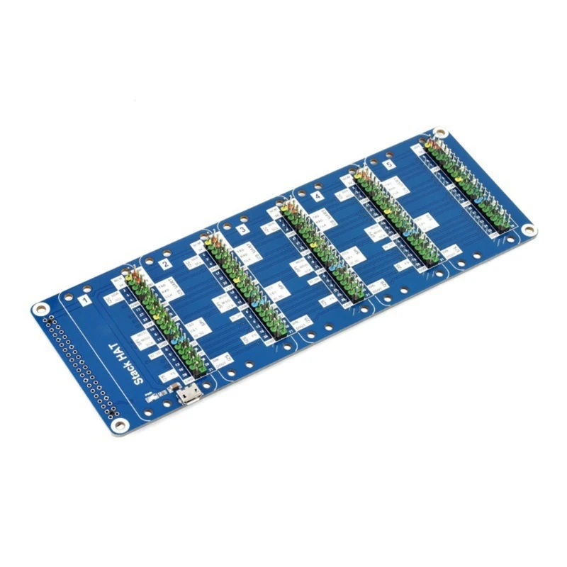 Stack HAT สูงสุด 5 HATs 2x20Pin Header GPIO Expansion Board สำหรับ H8WD