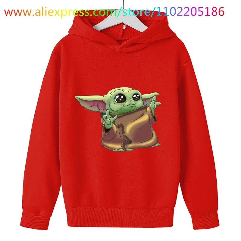 Baby yoda Hoodie kids Sweatshirts Girls Clothing Toddler Baby Boy Clothes Hoodies movie Sweatshirt