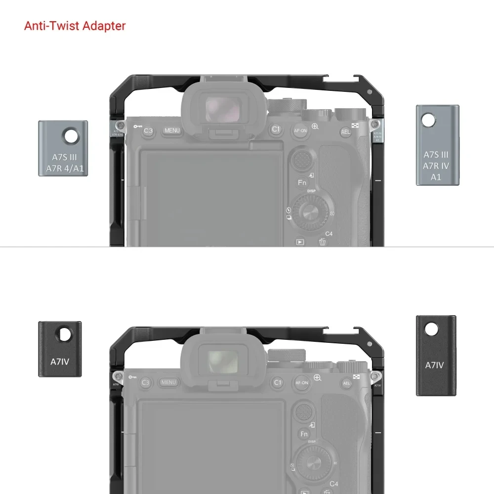 Quick Release Plate for for Sony a74 A7S3 A1 A7M4 Camera Rig Cage Camera with VG-C4EM Battery Grip Arca Swiss QR plate
