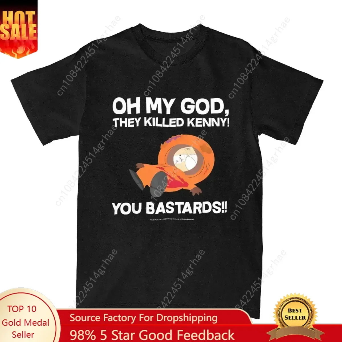 Short Sleeved Round Neck Y2k Tshirt Men New in Top & Tees Mens T-Shirt Camisetas Southpark Oh My God They Killed Kenny 70261 — купить у AliExpress WW