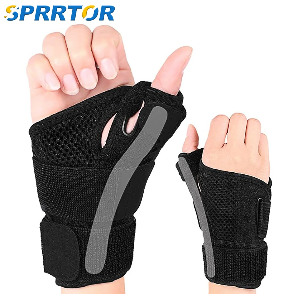 

Wrist Support Brace for Carpal Tunnel,Compression Strap Thumb Splint Fit Left & Right Hand,Stabilizer for Arthritis,Pain Relief