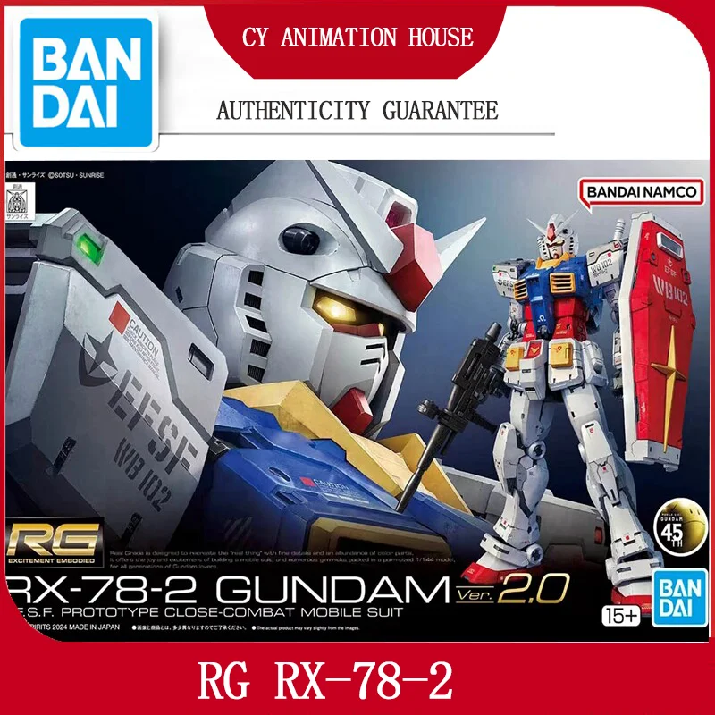 

Оригинальная сборная модель RG 40 RX-78-2 Ver 2.0 RGU в масштабе 1/144, коллекционная игрушка для детей, подарок на день рождения