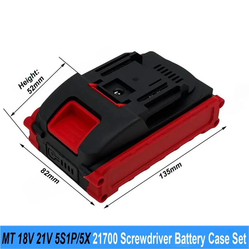 5 Core 21700 Battery Case W/ 50A BMS NTC For Makita 18/21V Multi-Purpose