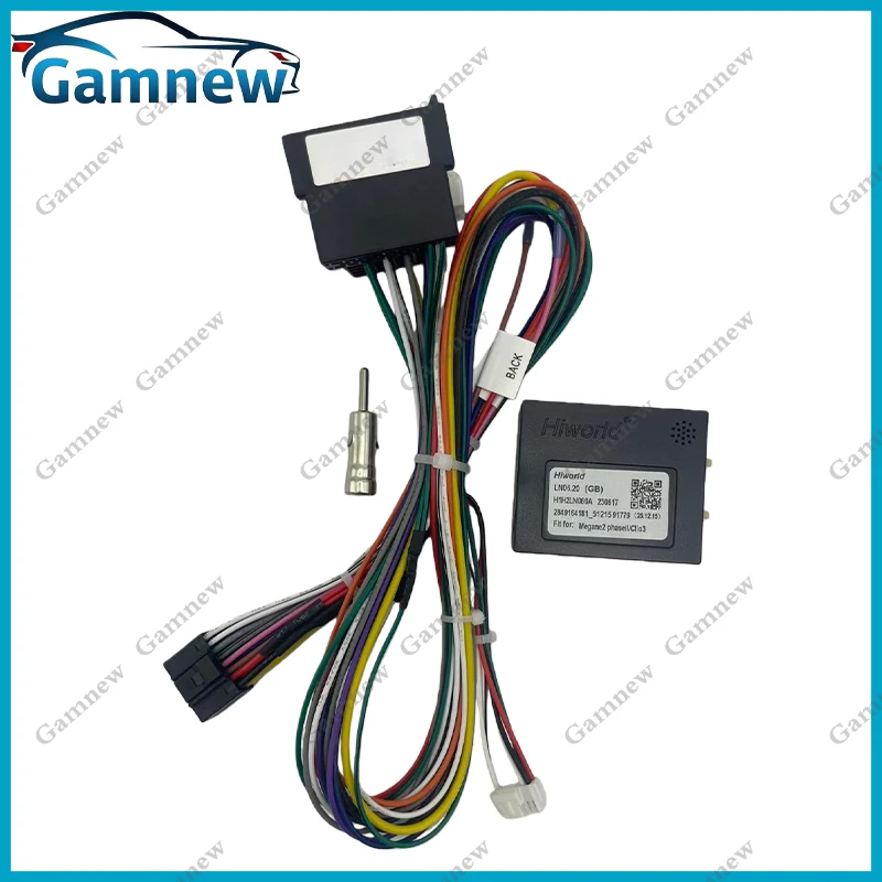 16PIN Android Radio Harness Wire Canbus Decoder For Renault Megane 2 II Clio 3 Lutecia Car stereo Power Cord Cable Connector
