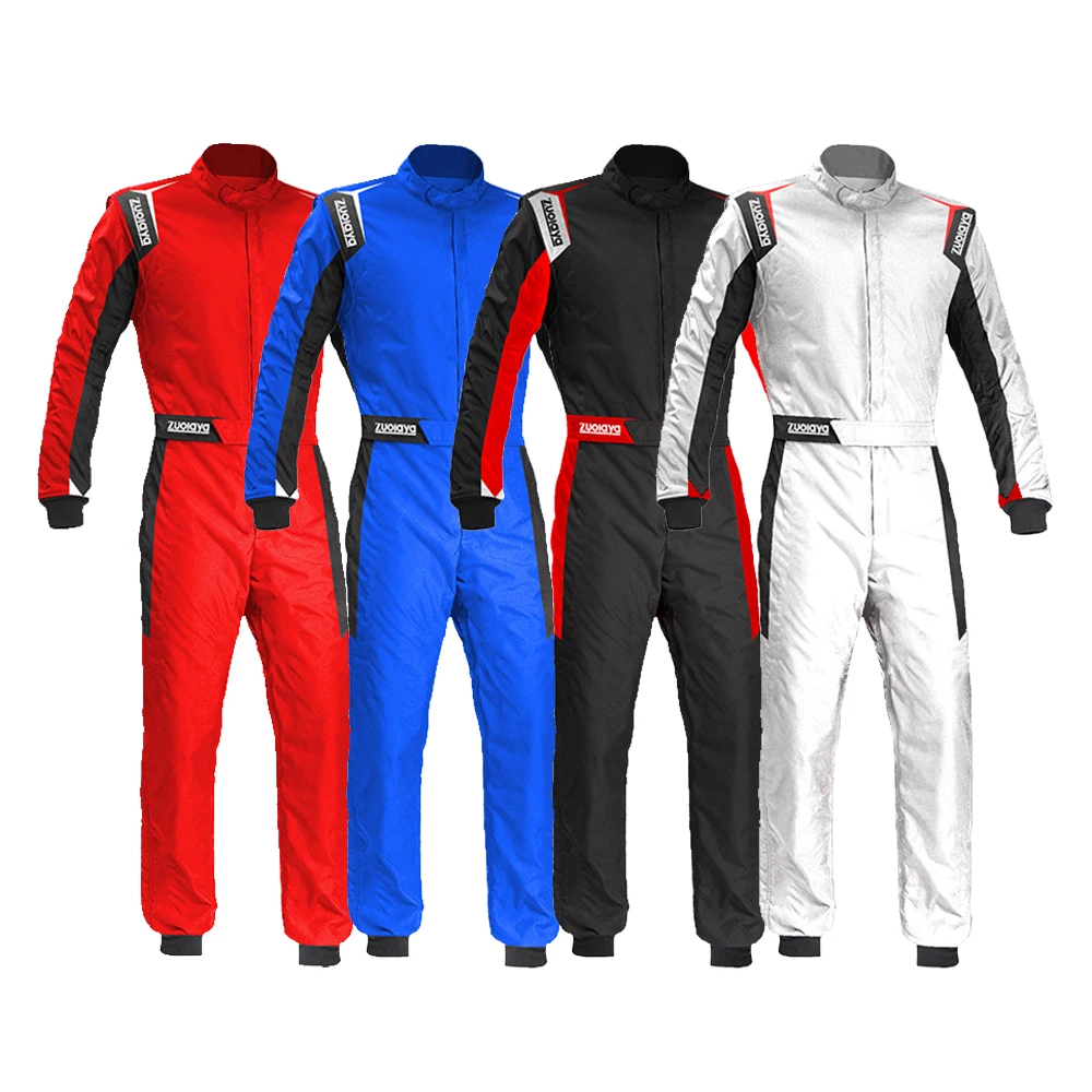 Veste de moto imperméable à séchage rapide, combinaisons de kart, grenouillère de moto, degré d'usure trempé, bleu