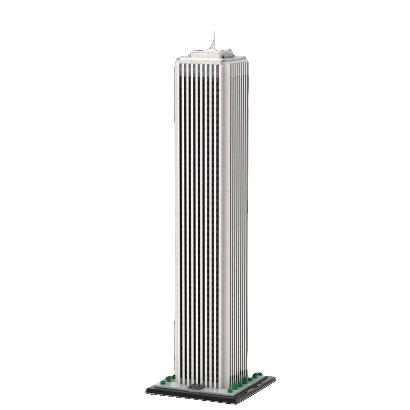 Skyscraper series Amoco Architecture 1:800 scale model 1926pcsMOC assembled toy building blocks display piece Creative holiday g