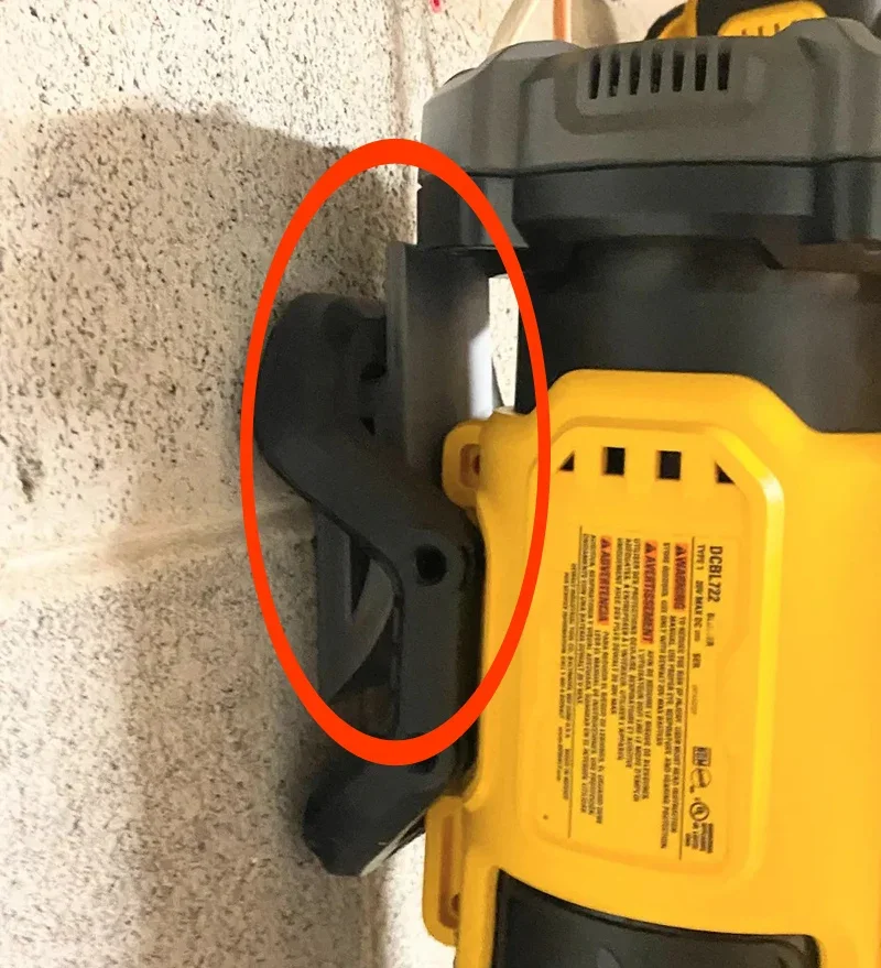 Wall Mount Hanger for Dewalt 20V XR Leaf Blower DCBL722/DCBL722P1/ DCBL722B bracket