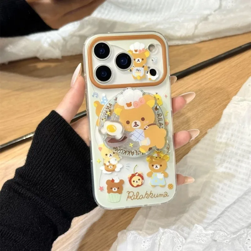 Cute easy fried egg pattern mobile phone case anti-fall protective cover suitable for iPhone11 12 13 14 15 16 17pro max