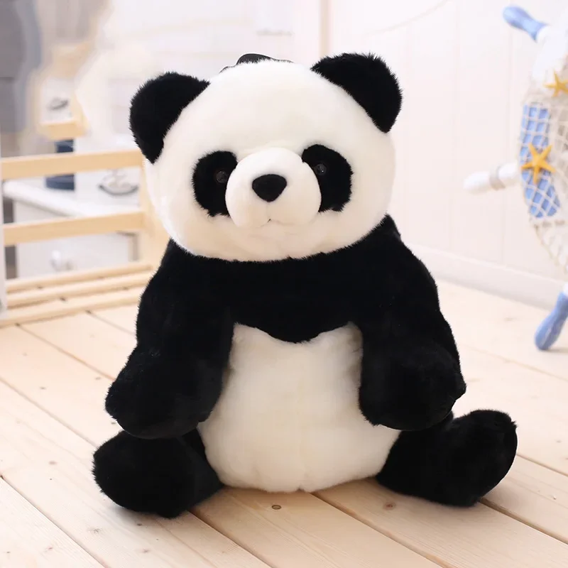 Panda Backpacks Stuffed Animal Bag Girls Boys Plush Adjustable Schoolbags Kindergarten Plush Backpack Toys Children Gifts