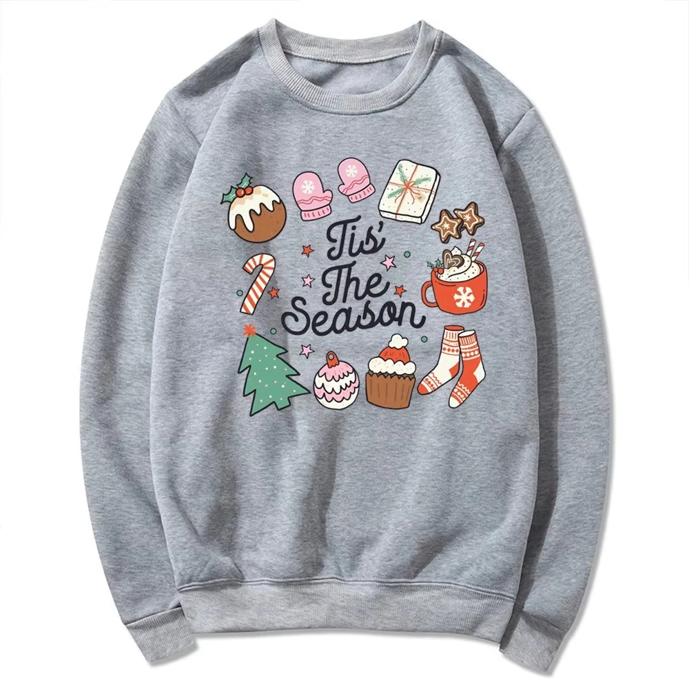 2026 Tis The Season Christmas Sweatshirt Merry Christmas Hoodie Family Matching Holiday Sweater Santa Polluver Christmas Gift