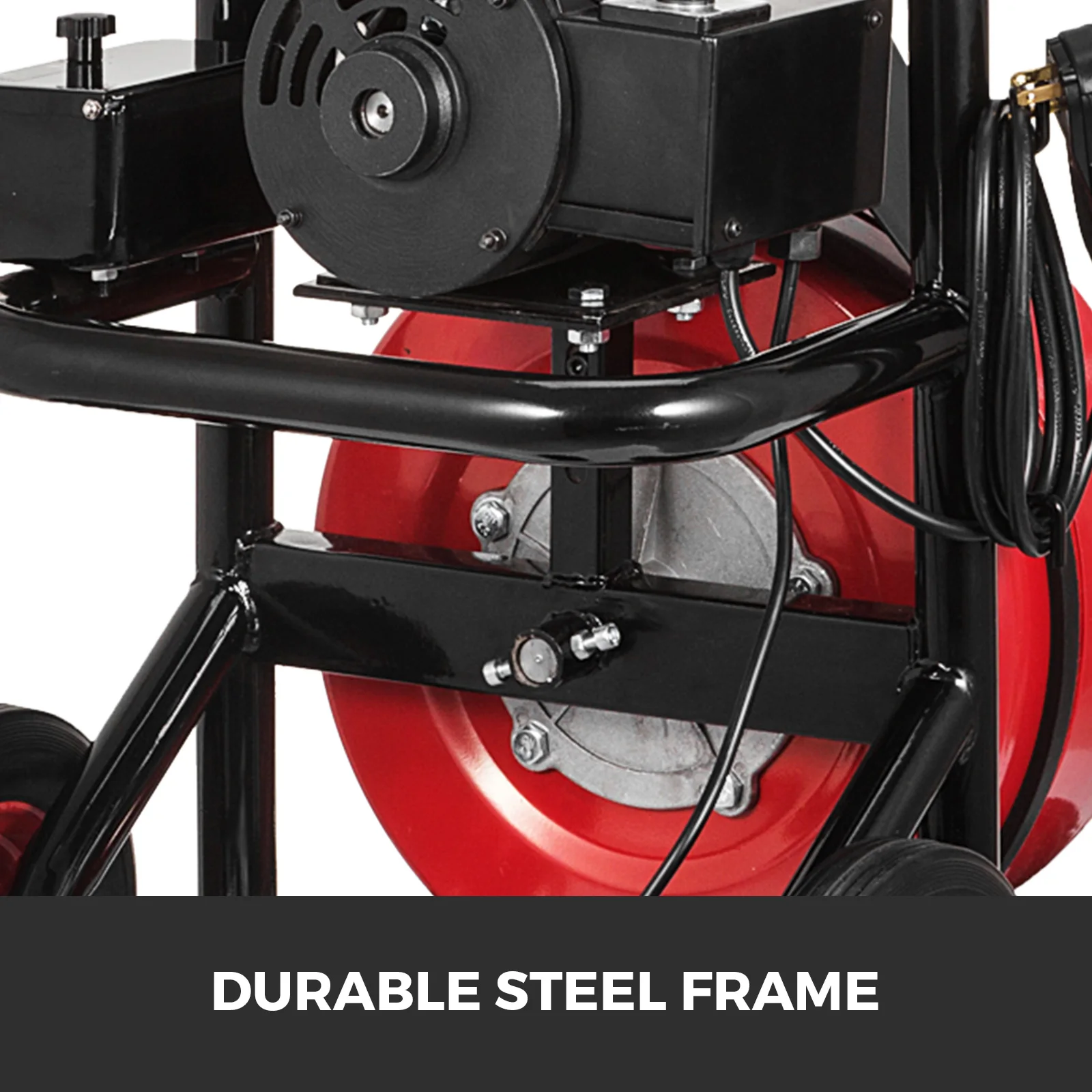 75' X 3/8" Sewer  Pipe Drain Cleaner,sewer Cleaning Machine