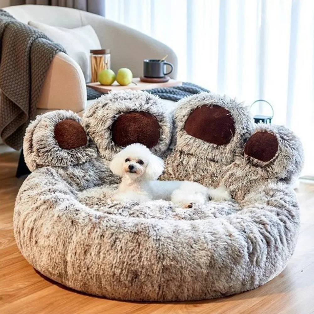 

New 50cm Dog Bed Warm Soft Deep Sleep Pet Products Cozy Pet Mattress Winter