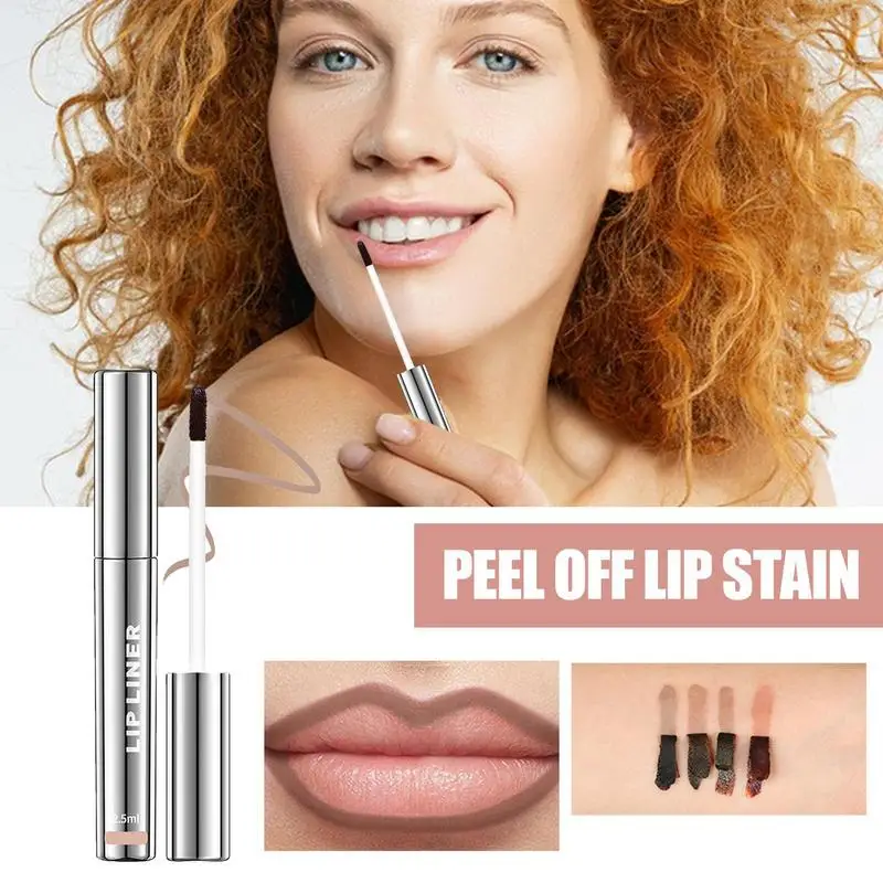 Peel off Lip Stain Waterproof Pigmented Lip Liner Stain Matte Finish Peel off Lip Stain peel off lip gloss for Women