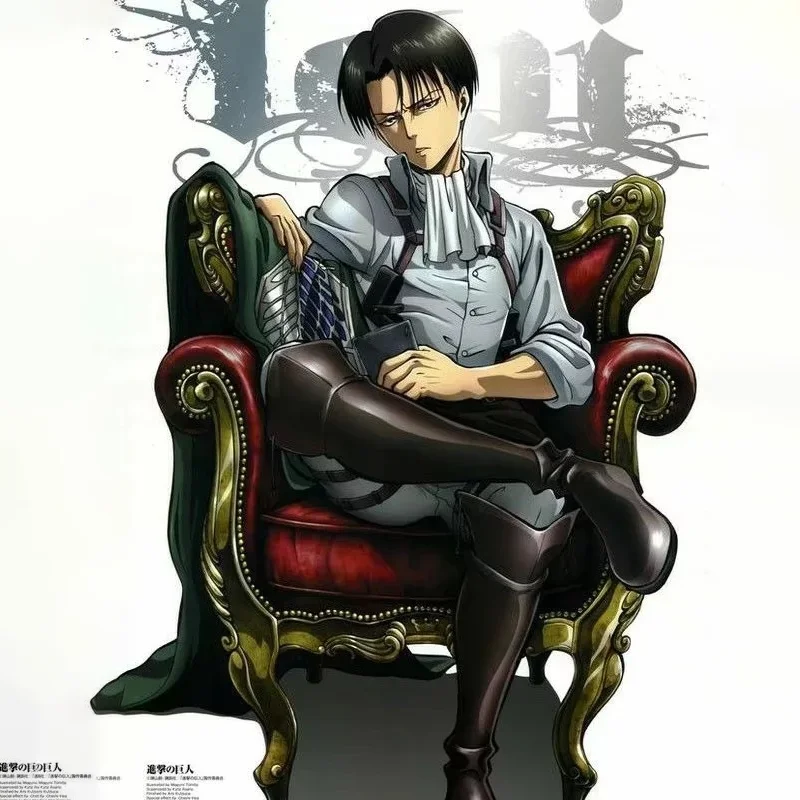 

Attack on Titan Levi Ackerman Sofa Sitting Ver. Prize A Style Anime Figure Character Model Statue Collectible Display Gift