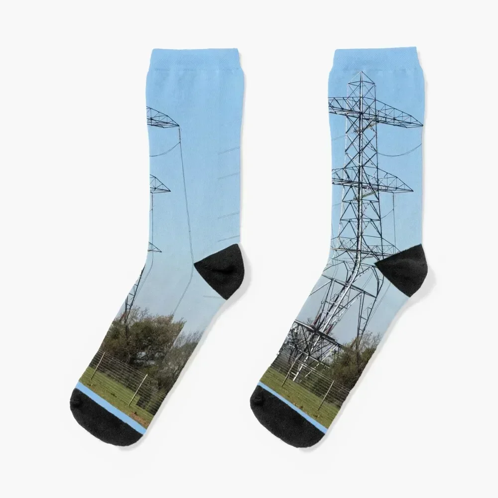 

Electricity Pylon Socks short valentine gift ideas cartoon gifts Socks Female Men's