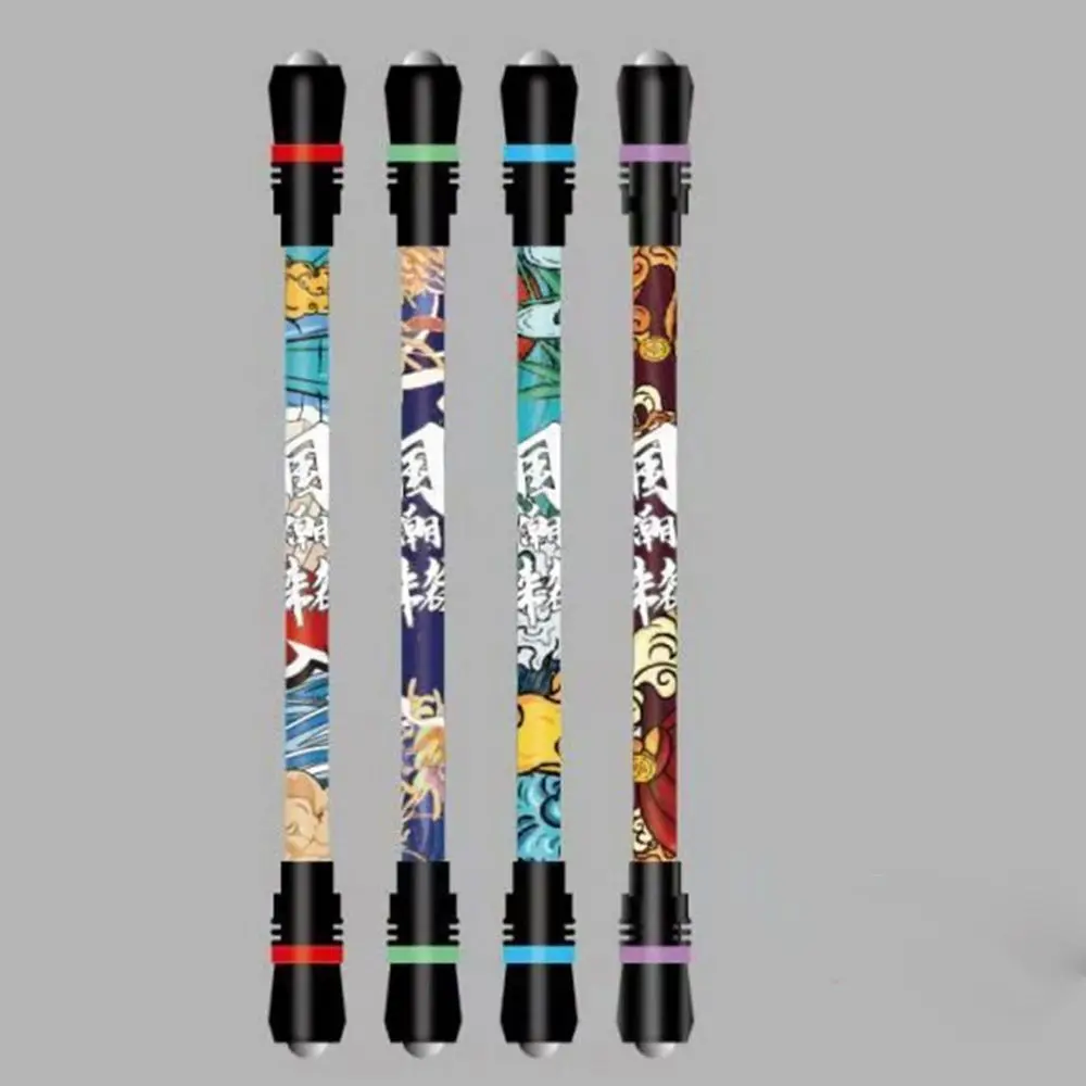 

Новинка, канцелярские принадлежности, противоскользящая игрушка для снятия давления, интеллектуальная игрушка, вращающаяся игровая ручка на палец, нескользящая вращающаяся ручка