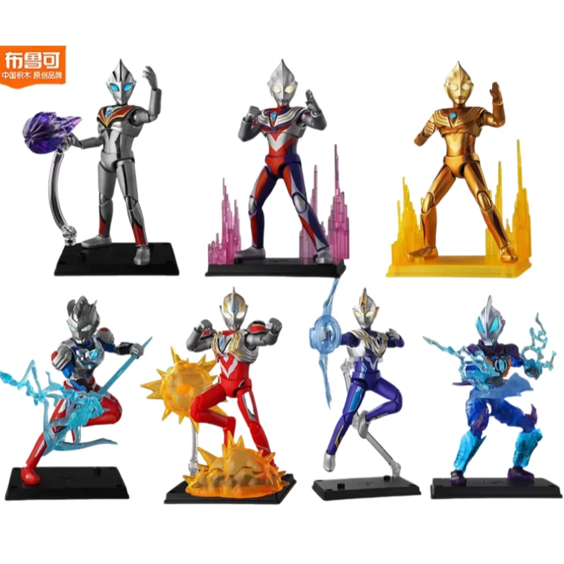New Blokees  Ultraman Shining Version S GV01 Super Ancient Light Tiga Assembled Models Movable Figures Children Birthday
