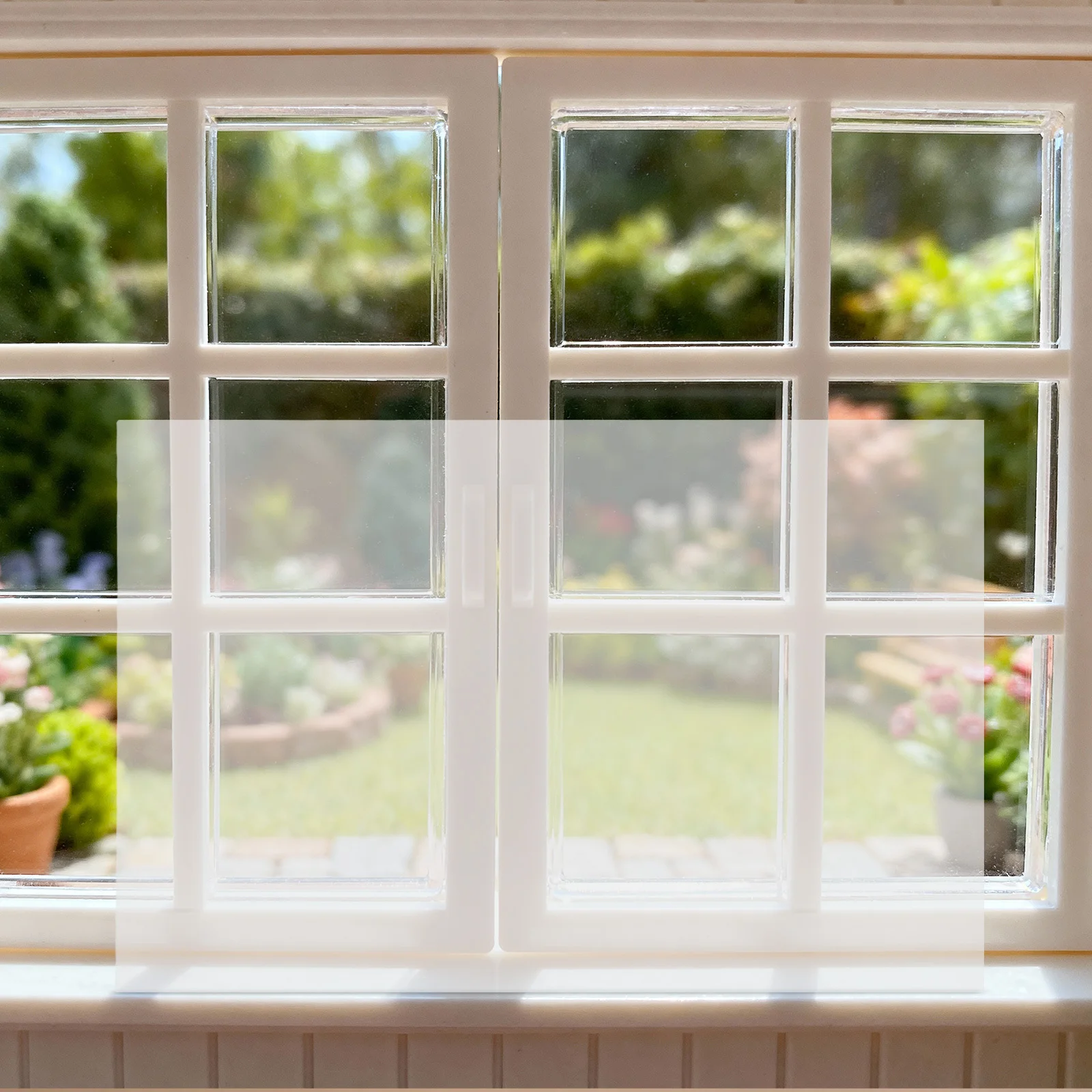 

20pcs 12X8" Clear Plastic Sheets Crafts Transparent Diy Window Panes Miniature Building Material For Dollhouse Micro-Landscape