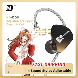 ND dd3 cuffie da corsa sportive stile bidimensionale tuning a quattro velocità cuffie da gioco in metallo cuffie musicali DJ