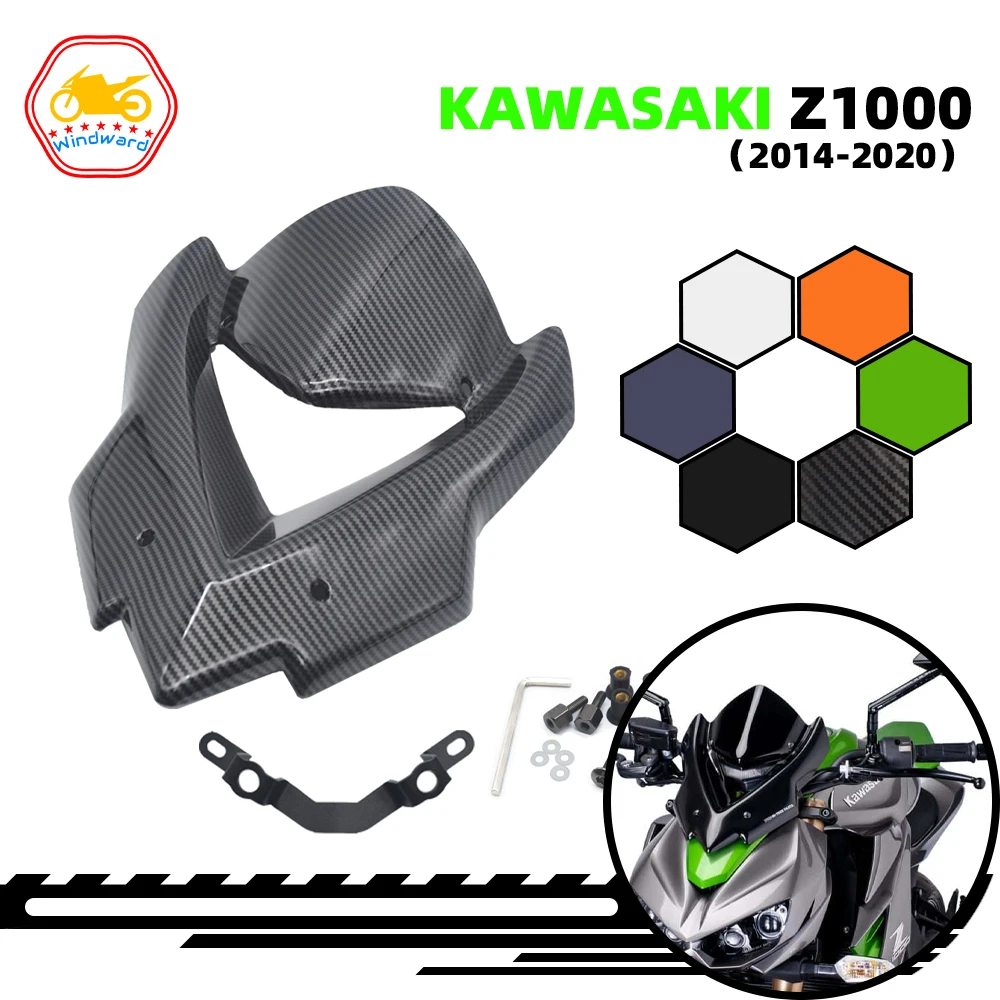 

Fits For Kawasaki Z 1000 14-20 Z1000 2014 2015 2016 2017 2018 2019 2020 Motorcycle SPORT Windshield WindScreen Double Bubble