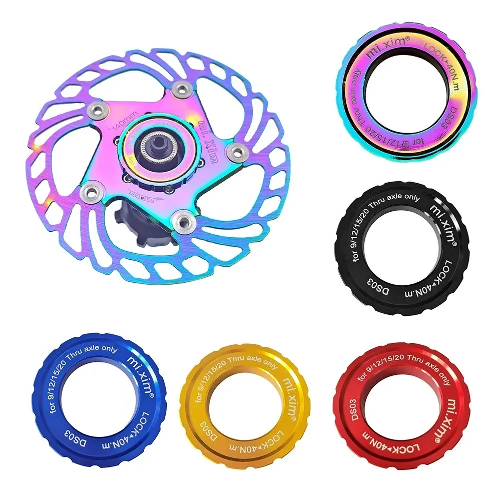 

Bicycle Center Lock Cover Ring Aluminum Alloy DS03 Fix The Center Lock Disc For MTB Middle Lock Disc Lock Cover Screw Cover