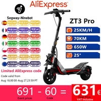 EU Stock Ninebot by Segway ZT3 Pro E Smart Electric Scooter 650W Motor 25km/h Max Speed 70KM Range Dual Suspension Kickscooter