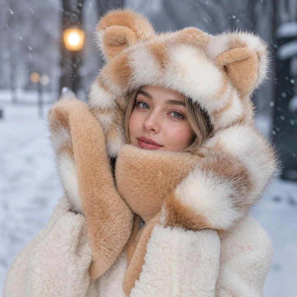 ensemble-3-en-1-chapeau-Echarpe-et-gants-–-doublure-chaude-et-Epaisse-coupe-vent-–-chapeau-Echarpe-et-mitaines-d'hiver-doux-et-moelleux-en-fausse-fourrure