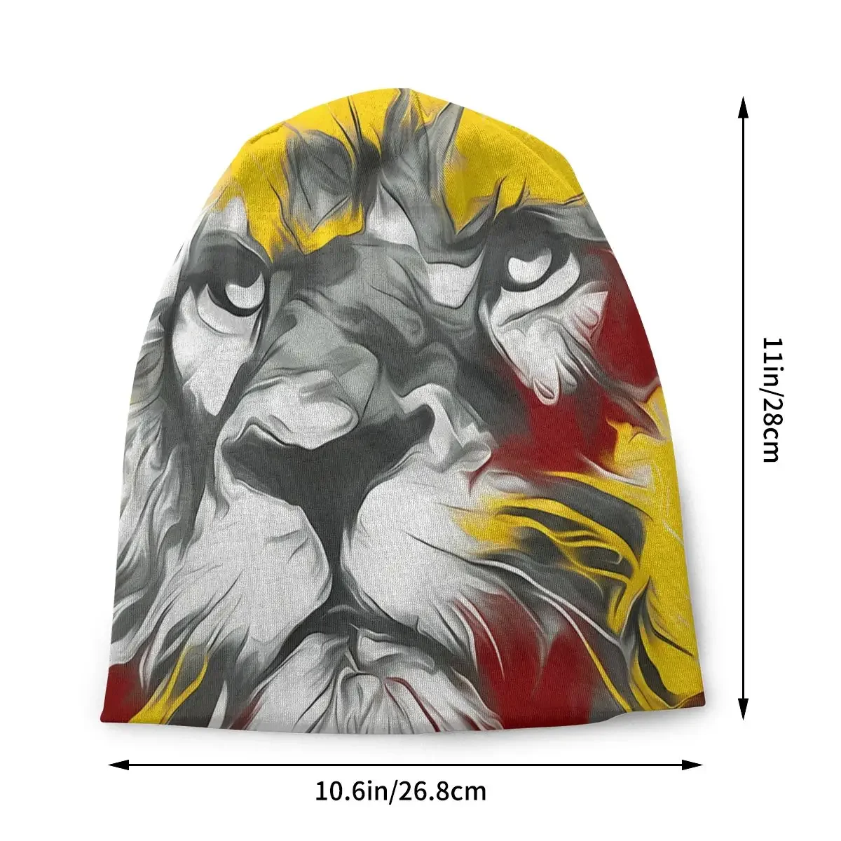 Splatter Painting Bonnet Homme Fashion Jamaica Reggae Rasta Lion Thin Skullies Beanies Caps Style Hats