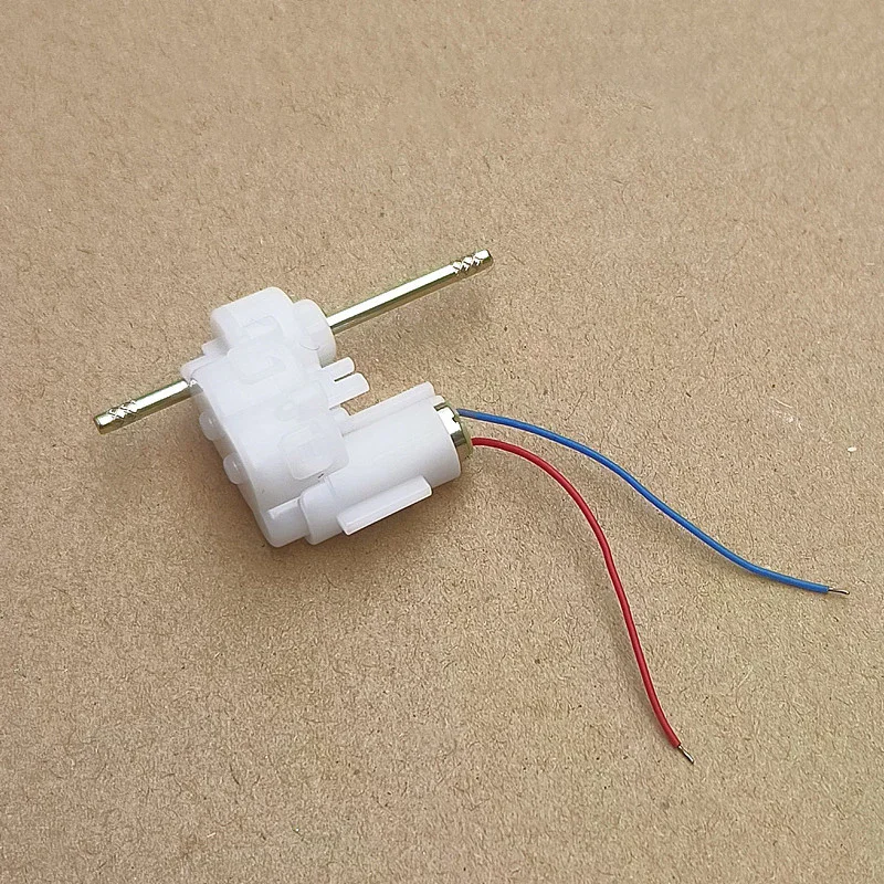 Mini 614 Coreless Gear Motor DC 3.7V 390RPM Dual Shaft Micro Coreless Gearbox Reducer Motor DIY Hobby Toy Car