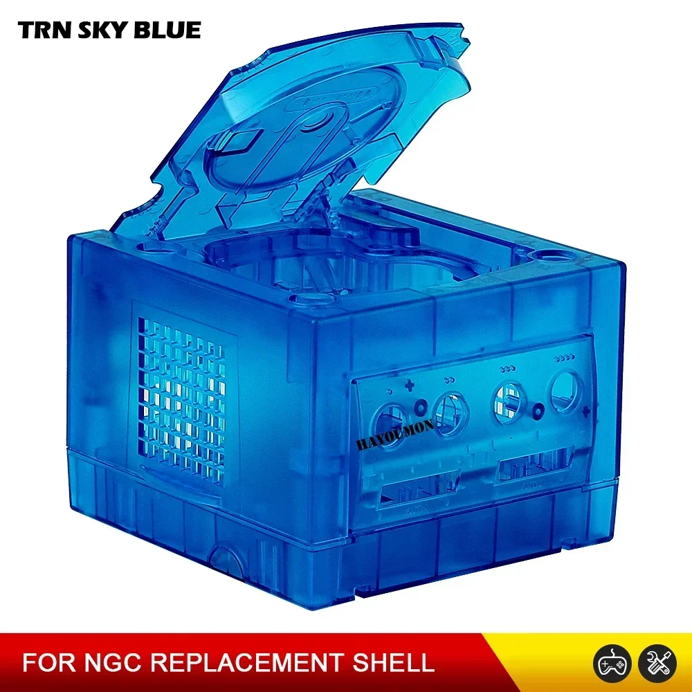8 FARBEN Eisblaues transparentes Gehäuse Ersatzgehäuse für Gamecube NGC DOL-001 und DOL-101 Spielkonsole Gaming-Zubehör