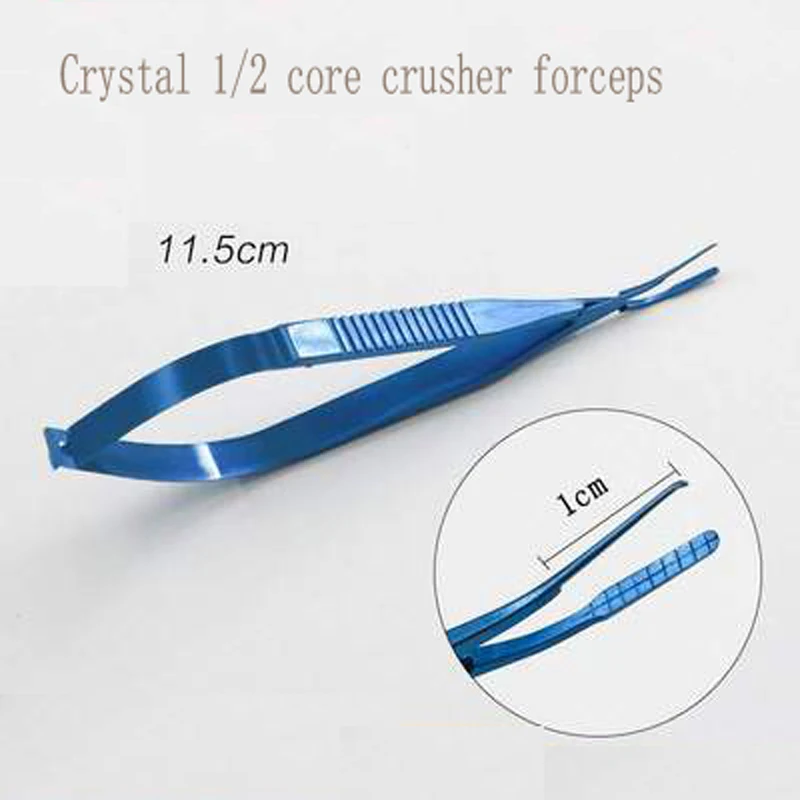 Ophthalmic microinstruments crystal nucleus breaker reverse arc reaction angular nucleus breaker nail tweezers mirror tweezers