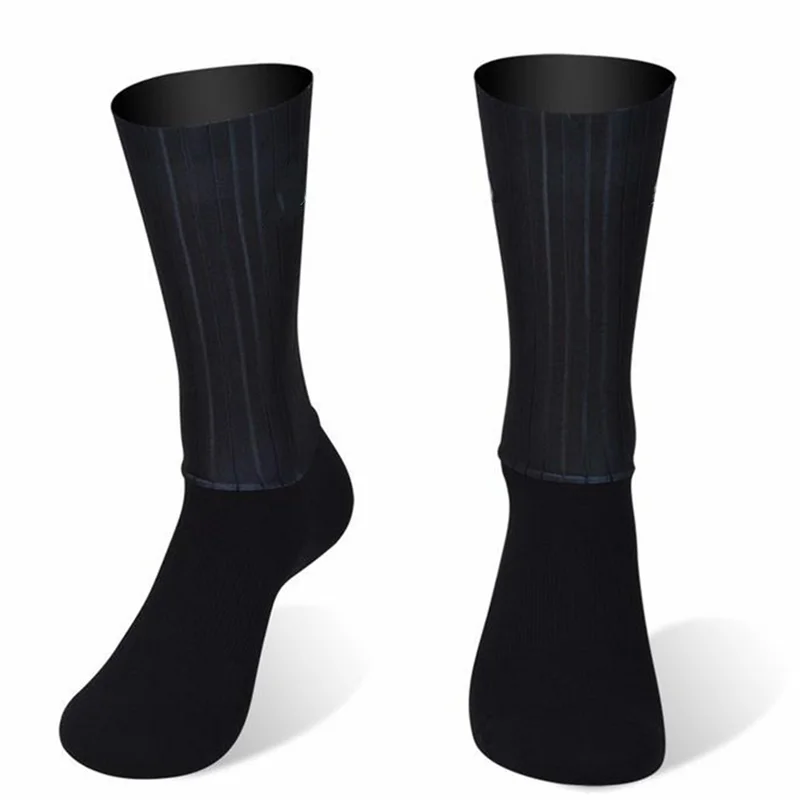 Chaussettes Aero Whiteline en silicone coordonnantes pour hommes, chaussettes de cyclisme, chaussettes de vélo de sport, chaussettes de course à pied, été