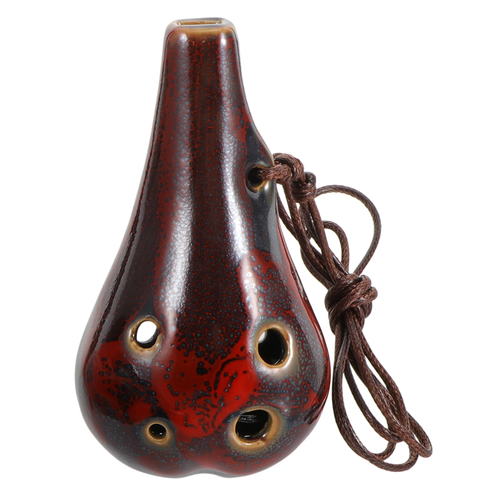 6 buracos cerâmica alto c ocarina iniciante prática instrumento de vento portátil design retro fácil de jogar para crianças adultos