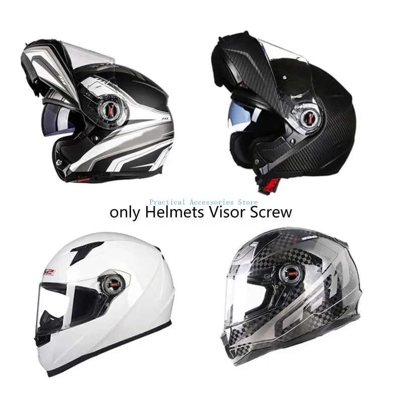 

U75E Motorcycle Helmet Visor Right Left Mounting Fix Base Rotate Switch for FF370/358