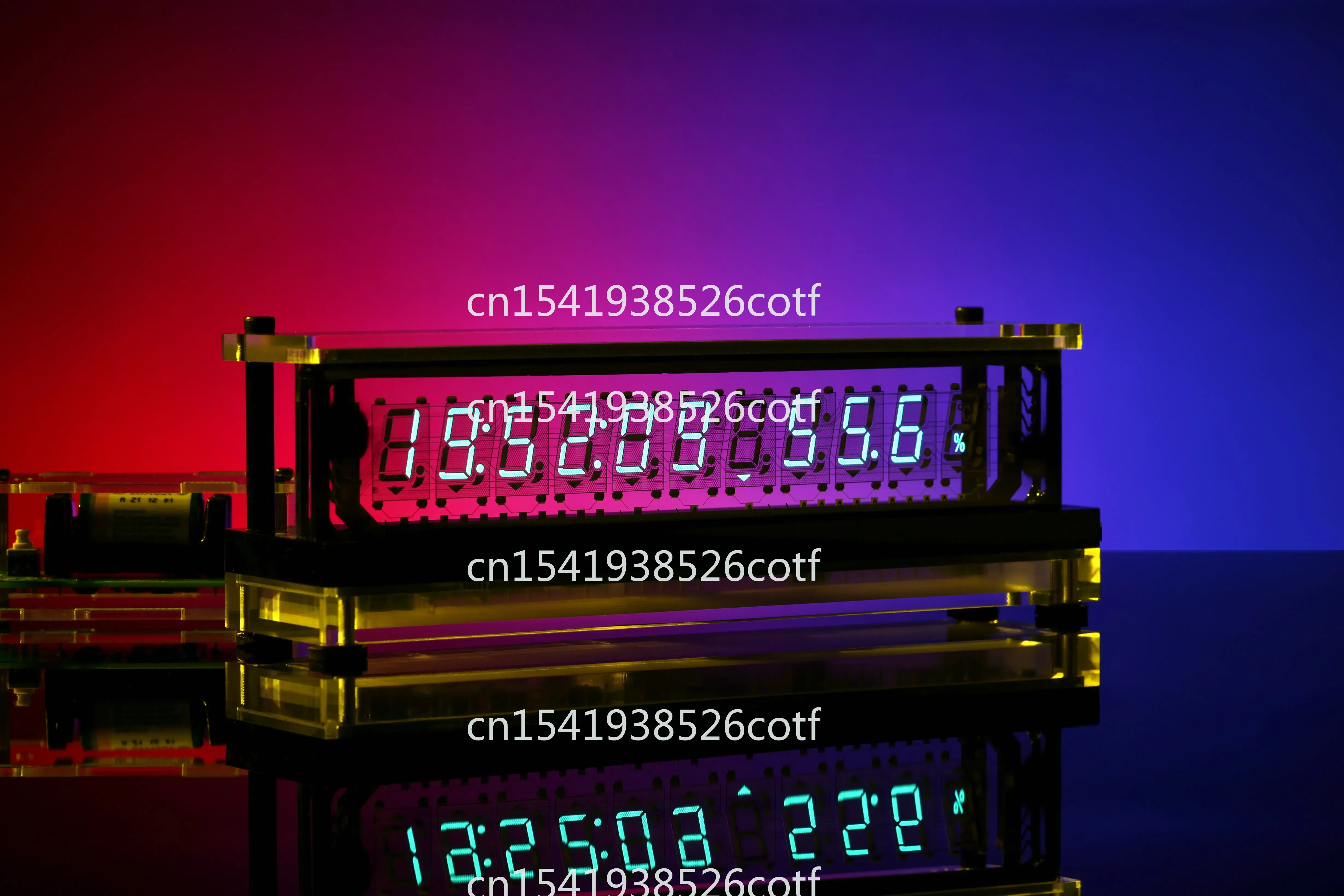 Transparent VFD screen VFD clock, benchmarking IV18 transparent base VFD screen