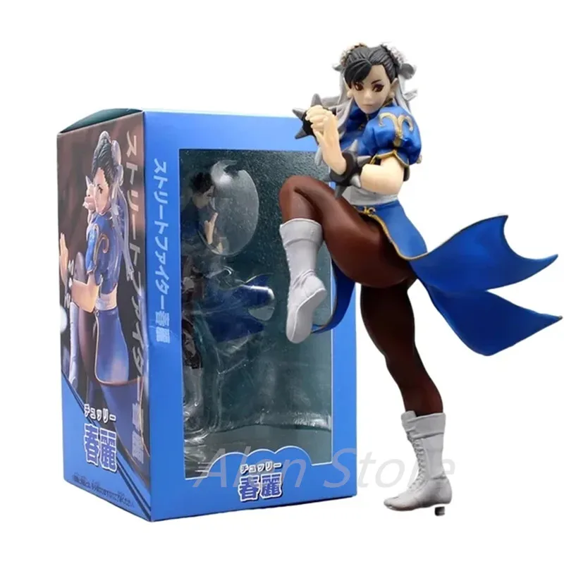 

18cm Anime Chun Li Street Fighter Action Figure Fight Game Chun Li Figure Action Sexy Girl Model PVC Collection Toy Gift for Boy