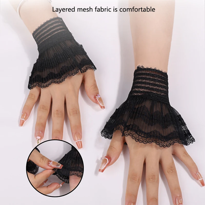 Nail Photo Glove Beautiful Gentle Fake Cuffs Decorative Lace Flare Fashion Sexy Art Accessories Photography Props